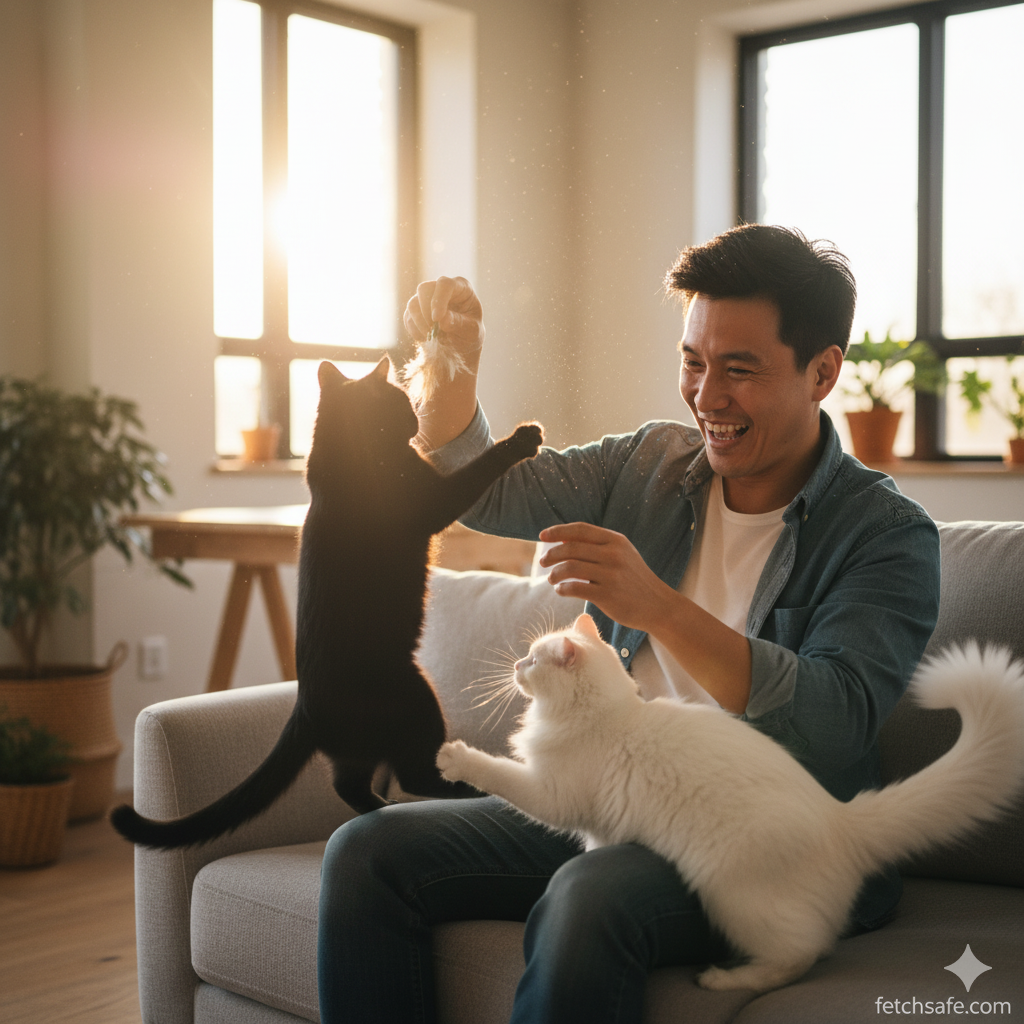 Concerned cat owner looking for their missing pet